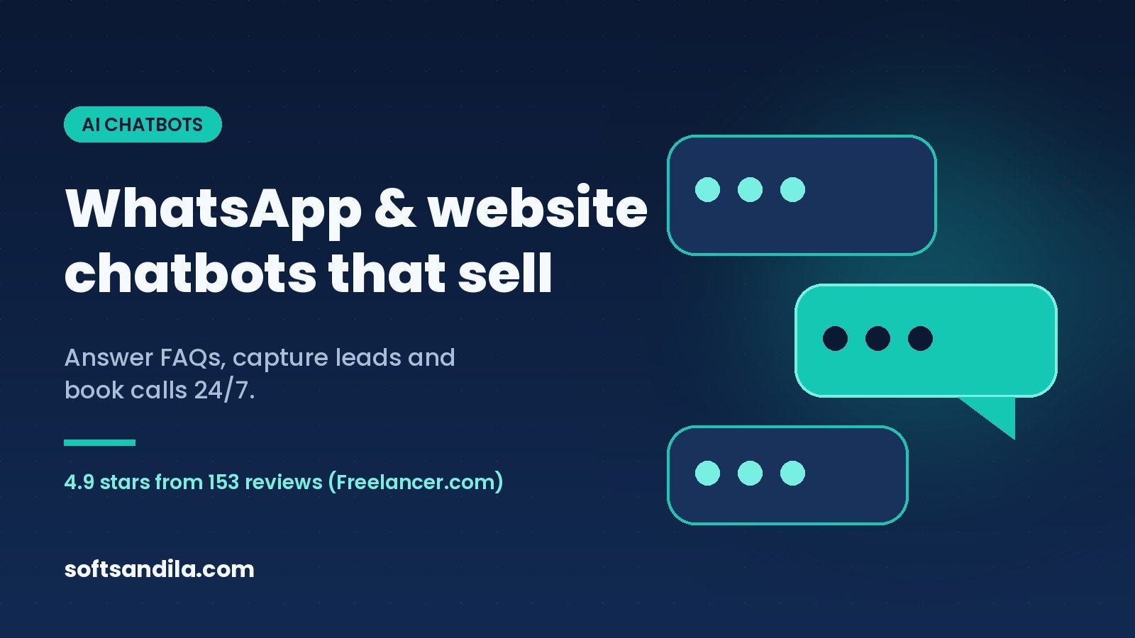 WhatsApp and website chatbots by SoftSandila