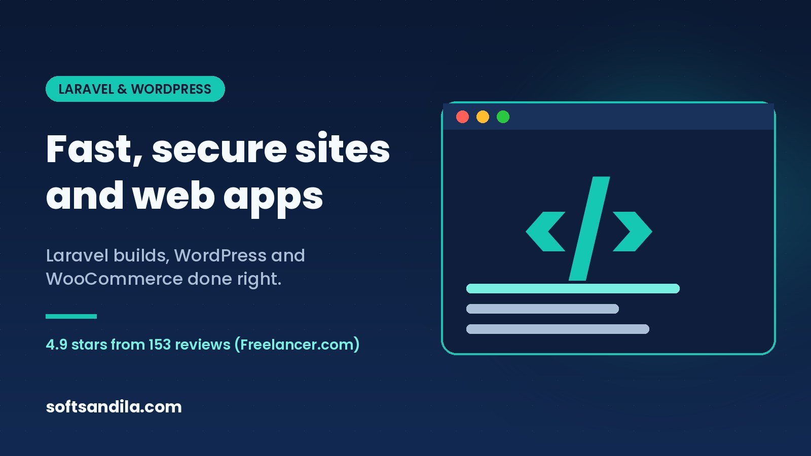 Laravel and WordPress development by SoftSandila