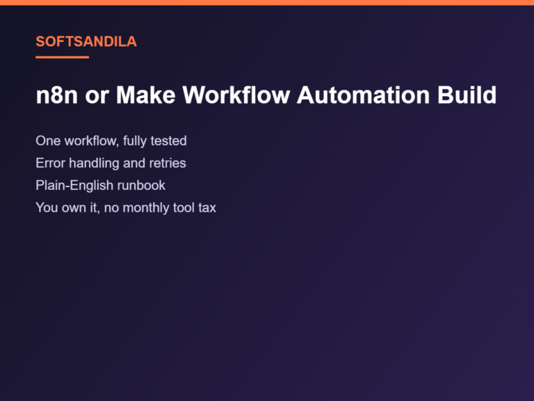 n8n or Make Workflow Automation Build