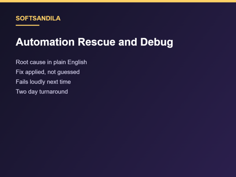 Automation Rescue - Fix a Broken Workflow