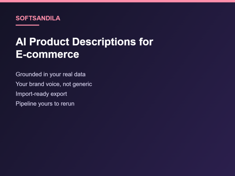 AI Product Descriptions for E-commerce