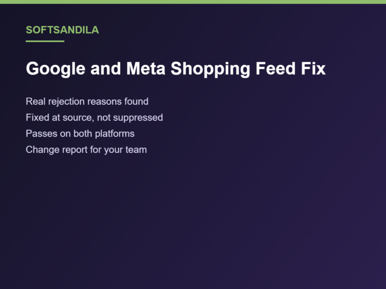 Google and Meta Shopping Feed Fix