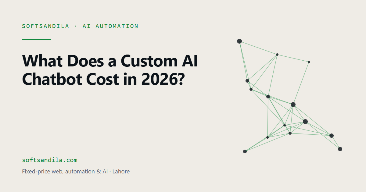 What Does a Custom AI Chatbot Cost in 2026?