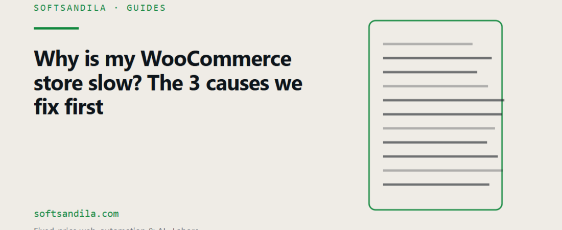 Why is my WooCommerce store slow? The 3 causes we fix first